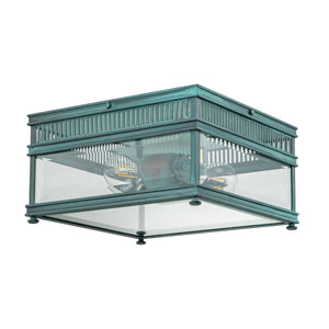 Elstead Lighting Ceiling Flush from the Holborn range. Holborn 2 Light Flush Product Code = HOLBORN-F-VDG
