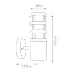 Elstead Lighting Outdoor Wall Light from the Hornbaek range. Hornbaek 1 Light Wall Lantern – SKU HORNBAEK-W1