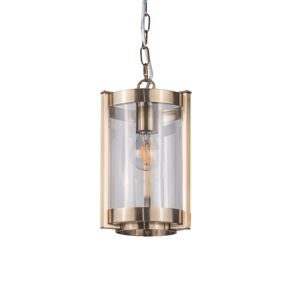 Magnalux Hudson Single Pendant Antique Brass Part Number - HUD01AB