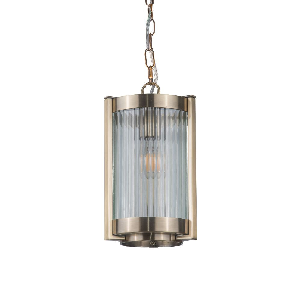 Magnalux Hudson Single Pendant Antique Brass Part Number - HUD01AB