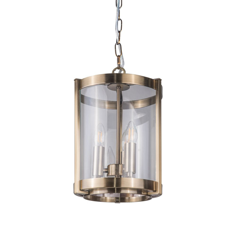 Magnalux Hudson Single Pendant Antique Brass Part Number - HUD03AB