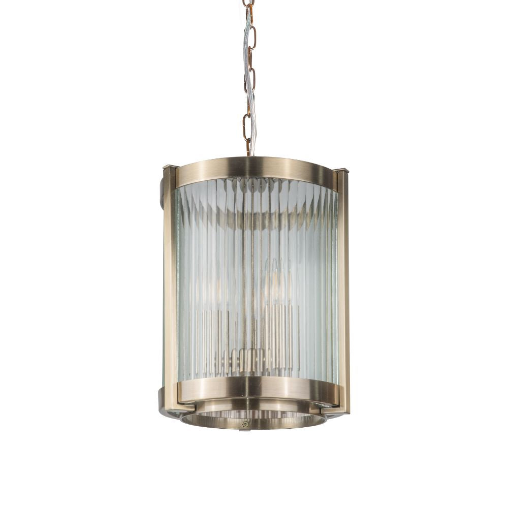 Magnalux Hudson Single Pendant Antique Brass Part Number - HUD03AB