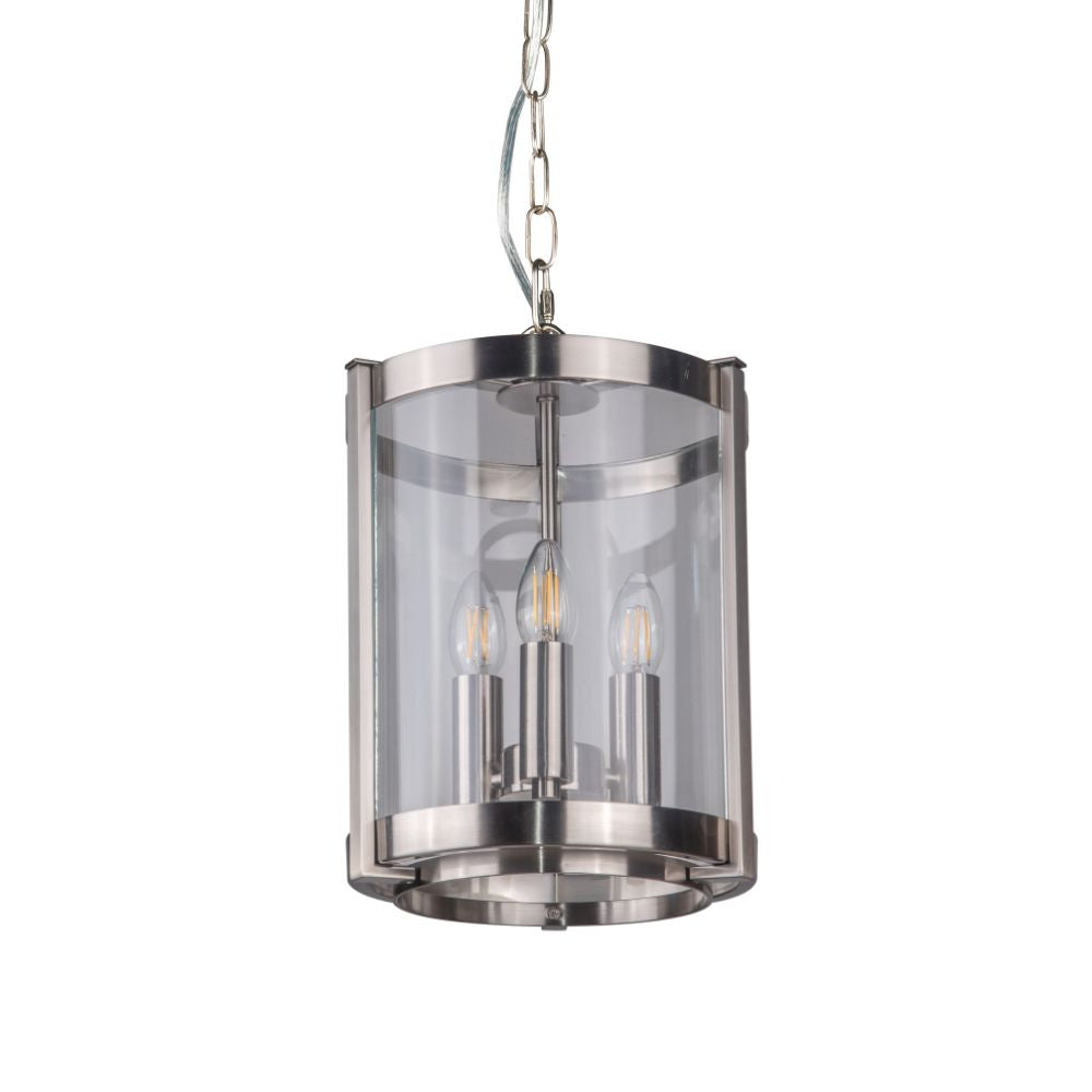 Magnalux Hudson Single Pendant Satin Chrome Part Number - HUD03SC
