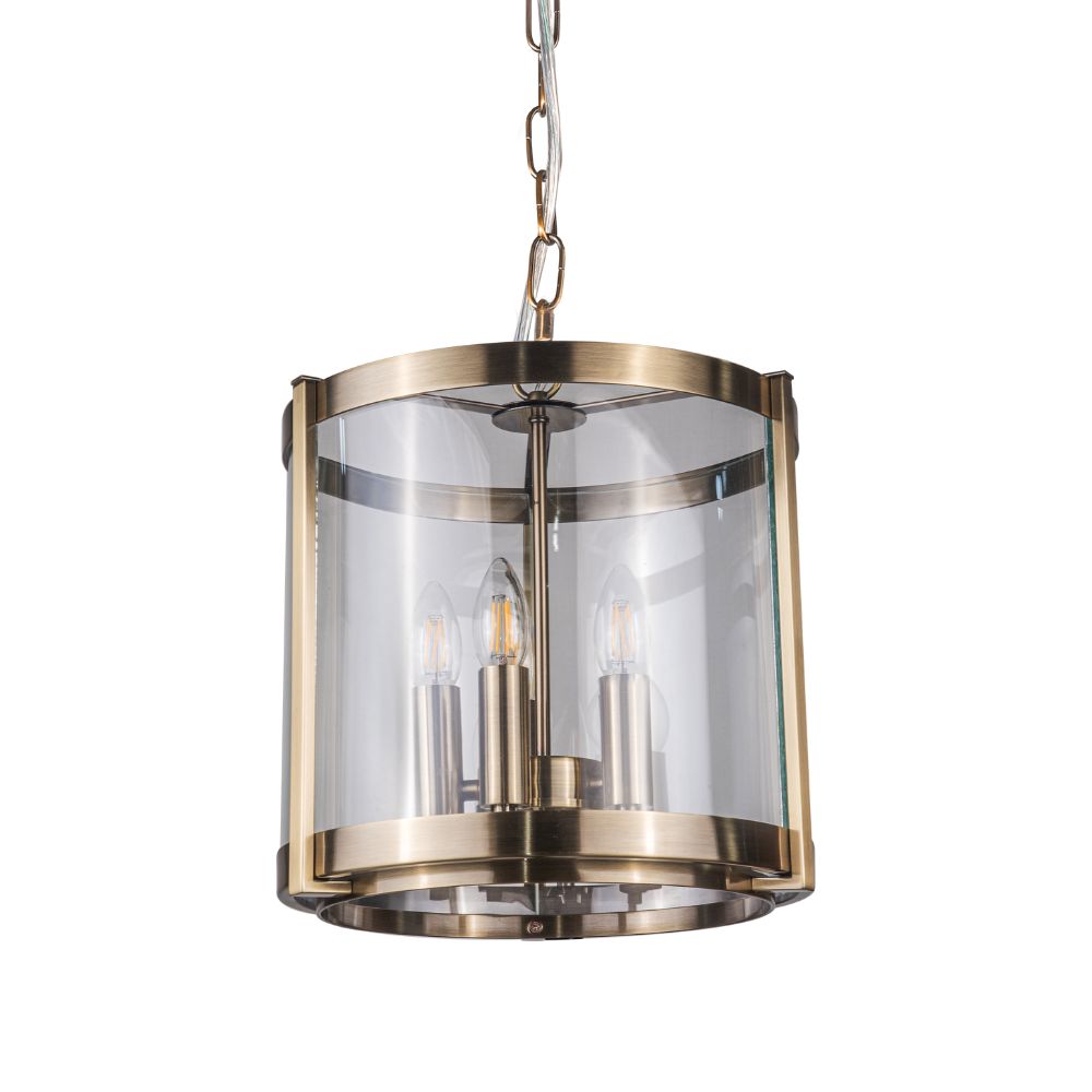 Magnalux Hudson Single Pendant Antique Brass Part Number - HUD05AB
