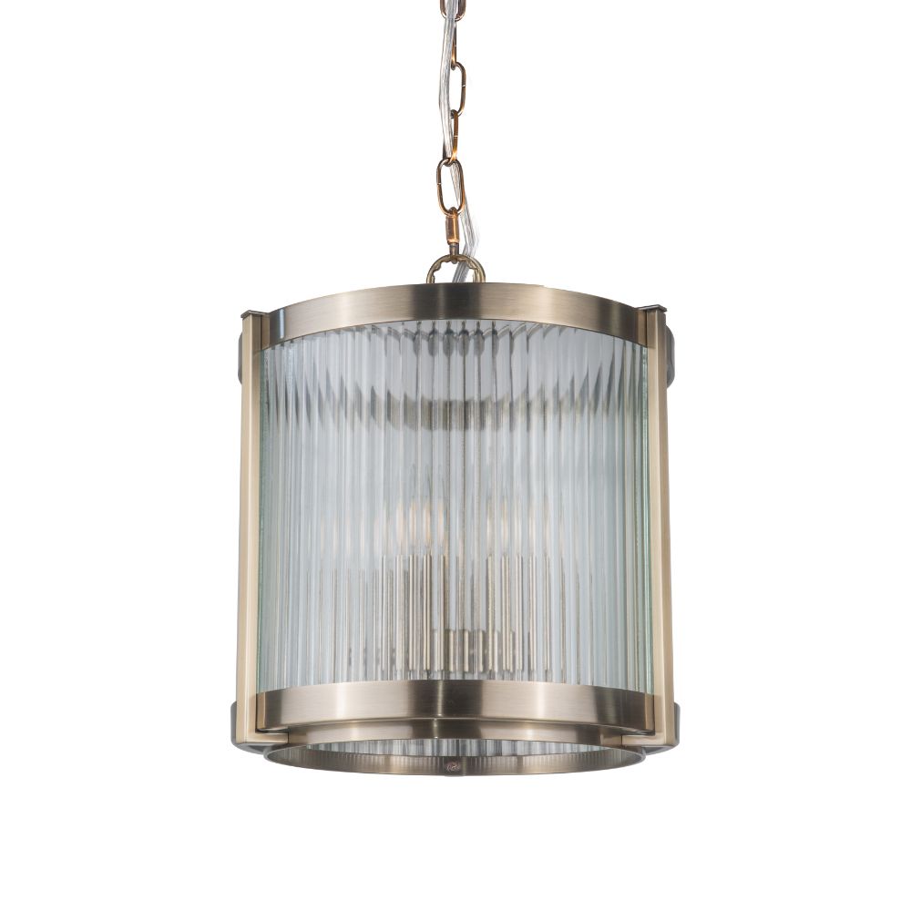 Magnalux Hudson Single Pendant Antique Brass Part Number - HUD05AB