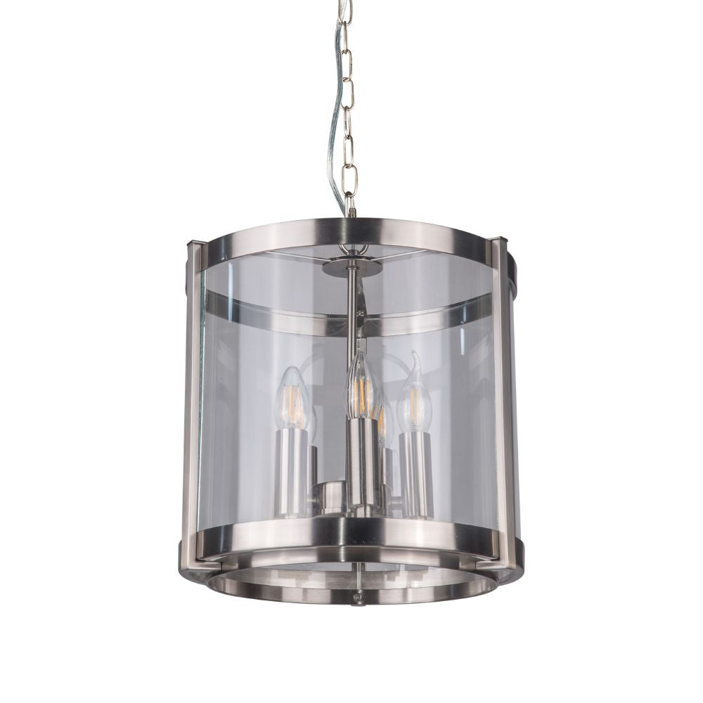 Magnalux Hudson Single Pendant Satin Chrome Part Number - HUD05SC