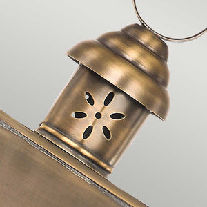 Elstead Lighting Outdoor Wall Light from the Hyde Park range. Hyde Park 1 Light Wall Lantern  Product Code = HYDE-PARK-BR