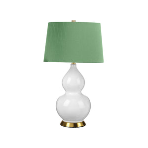 Elstead Lighting Table Lamp from the ISLA range. Isla 1 Light Table Light Product Code = ISLA-AB-TL-GREEN