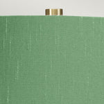 Elstead Lighting Table Lamp from the ISLA range. Isla 1 Light Table Light – SKU ISLA-AB-TL-GREEN
