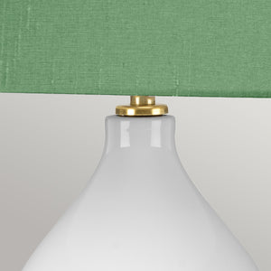Elstead Lighting Table Lamp from the ISLA range. Isla 1 Light Table Light Product Code = ISLA-AB-TL-GREEN