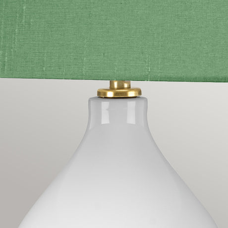 Elstead Lighting Table Lamp from the ISLA range. Isla 1 Light Table Light Product Code = ISLA-AB-TL-GREEN