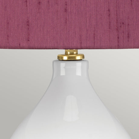 Elstead Lighting Table Lamp from the ISLA range. Isla 1 Light Table Light Product Code = ISLA-AB-TL-PURPLE