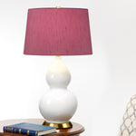 Elstead Lighting Table Lamp from the ISLA range. Isla 1 Light Table Light Product Code = ISLA-AB-TL-PURPLE