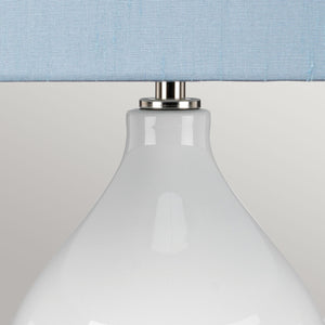 Elstead Lighting Table Lamp from the ISLA range. Isla 1 Light Table Light Product Code = ISLA-PN-TL-BLUE