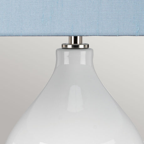 Elstead Lighting Table Lamp from the ISLA range. Isla 1 Light Table Light Product Code = ISLA-PN-TL-BLUE