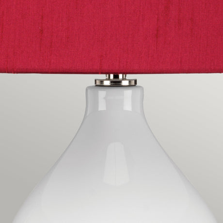 Elstead Lighting Table Lamp from the ISLA range. Isla 1 Light Table Light Product Code = ISLA-PN-TL-RED