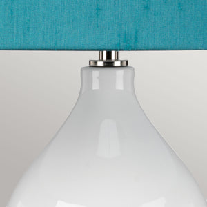 Elstead Lighting Table Lamp from the ISLA range. Isla 1 Light Table Light Product Code = ISLA-PN-TL-TEAL