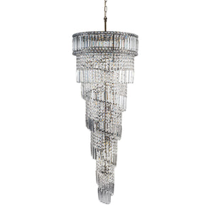 Magnalux ISLA 21 Light Antique Brass with Crystal Pendant Part Number - ISL21AB