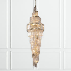 Magnalux ISLA 24 Light 2200mm Crystal Antique Brass Part Number - ISL24AB