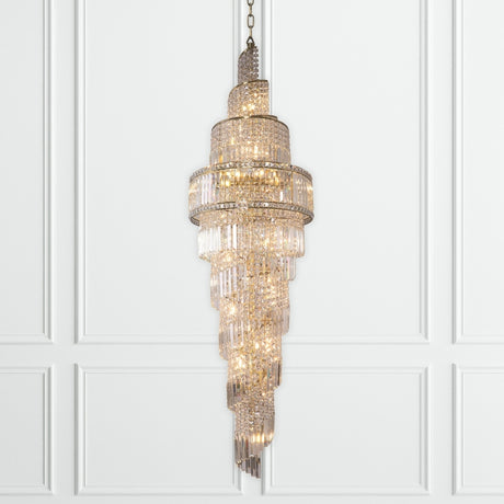 Magnalux ISLA 24 Light 2200mm Crystal Antique Brass Part Number - ISL24AB