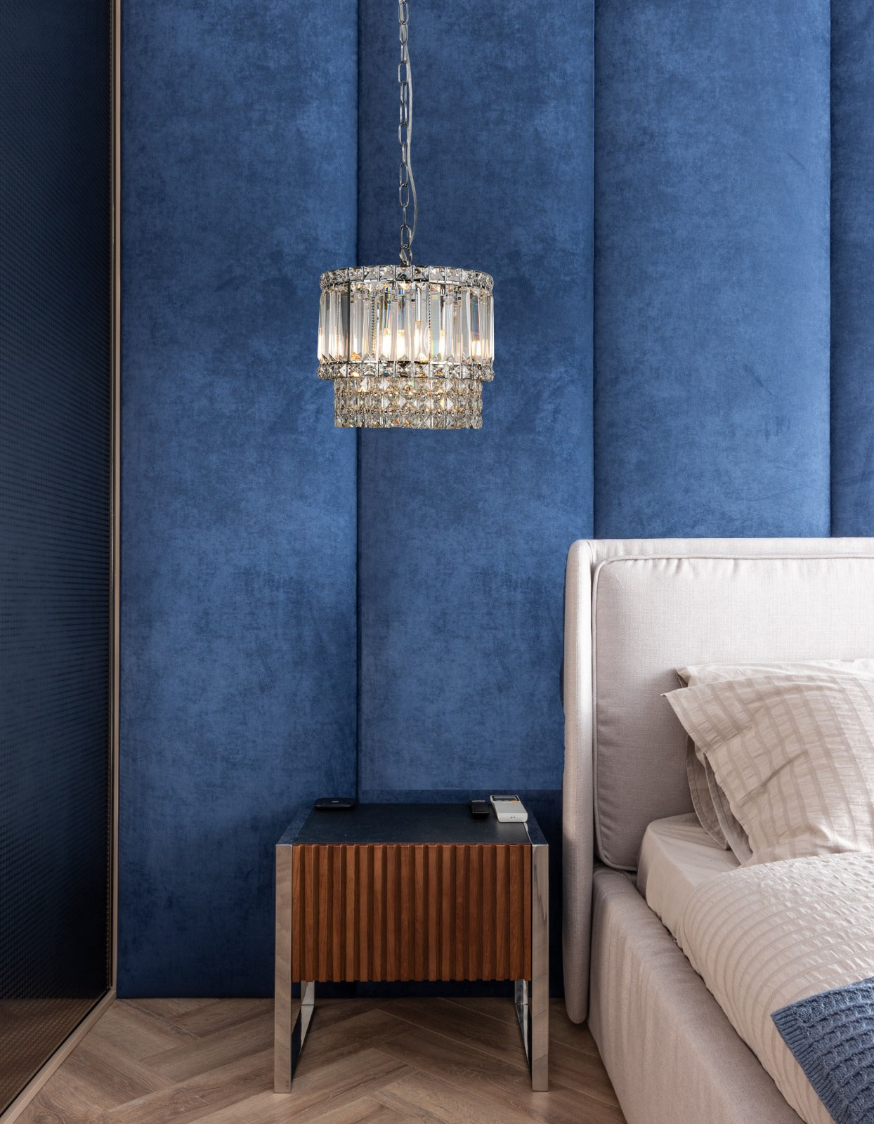 Magnalux ISLA 3 Light Polished Chrome with Crystal Part Number - ISL03CH