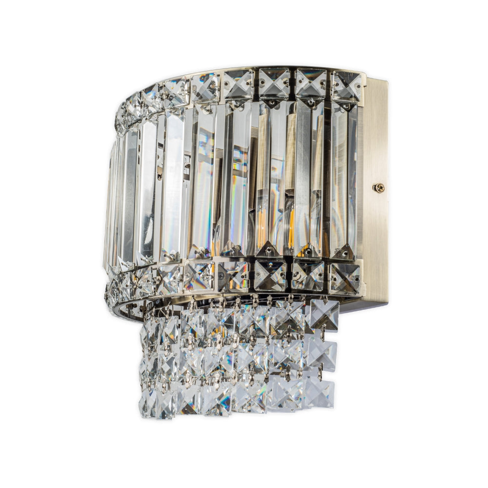 Magnalux ISLA 3 Light Wall Light Antique Brass with Crystal Part Number - ISL03ABWL