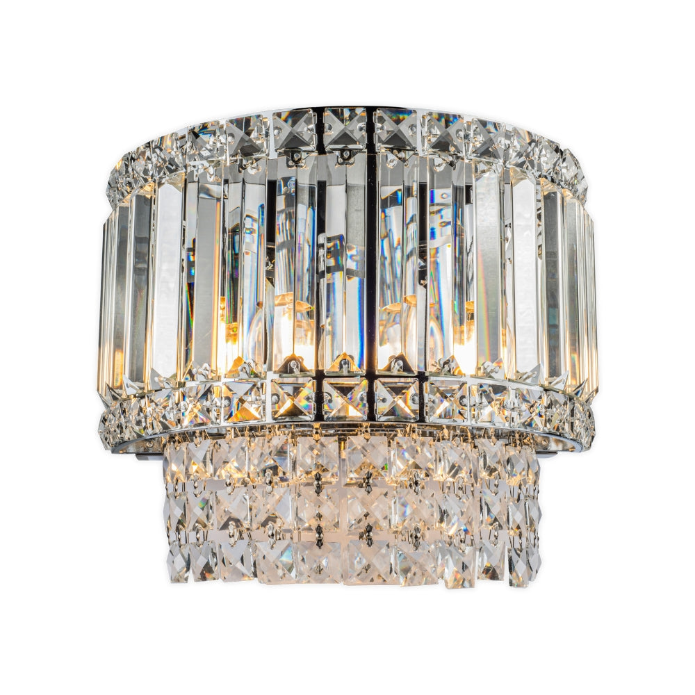Magnalux ISLA 3 Light Wall Light Polished Chrome with Crystal Part Number - ISL03CHWL