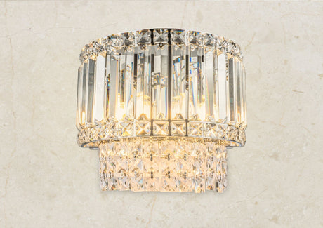Magnalux ISLA 3 Light Wall Light Polished Chrome with Crystal Part Number - ISL03CHWL