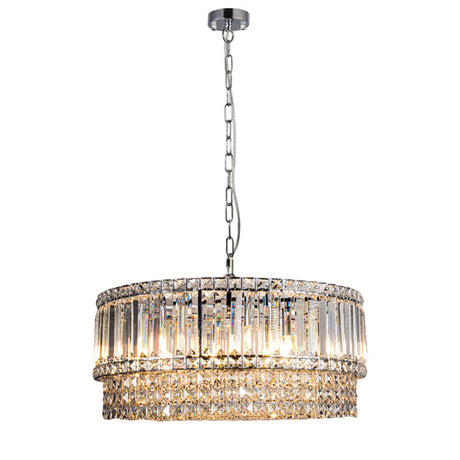 Magnalux ISLA 9 Light Polished Chrome with Crystal Pendant Part Number - ISL09CH