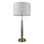 Magnalux Julie Crystal Antique Brass Table Lamp Part Number - JUL01ABTL