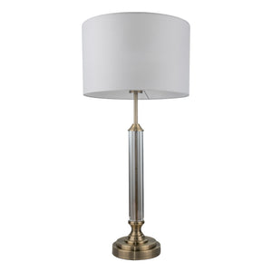 Magnalux Julie Crystal Antique Brass Table Lamp Part Number - JUL01ABTL