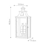 Elstead Lighting Outdoor Wall Light from the Kendal range. Kendal 2 Light Wall Lantern – SKU KENDAL