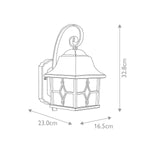 Elstead Lighting Outdoor Wall Light from the Kent range. Kent 1 Light Wall Lantern – SKU KENT