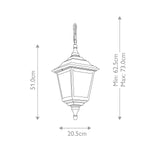 Elstead Lighting Kerry 1 Light Chain Lantern – SKU KERRY-CHAIN