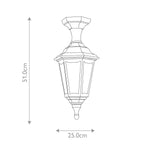 Elstead Lighting Kinsale 1 Light Pedestal/Porch Lantern – SKU KINSALE-PED-POR