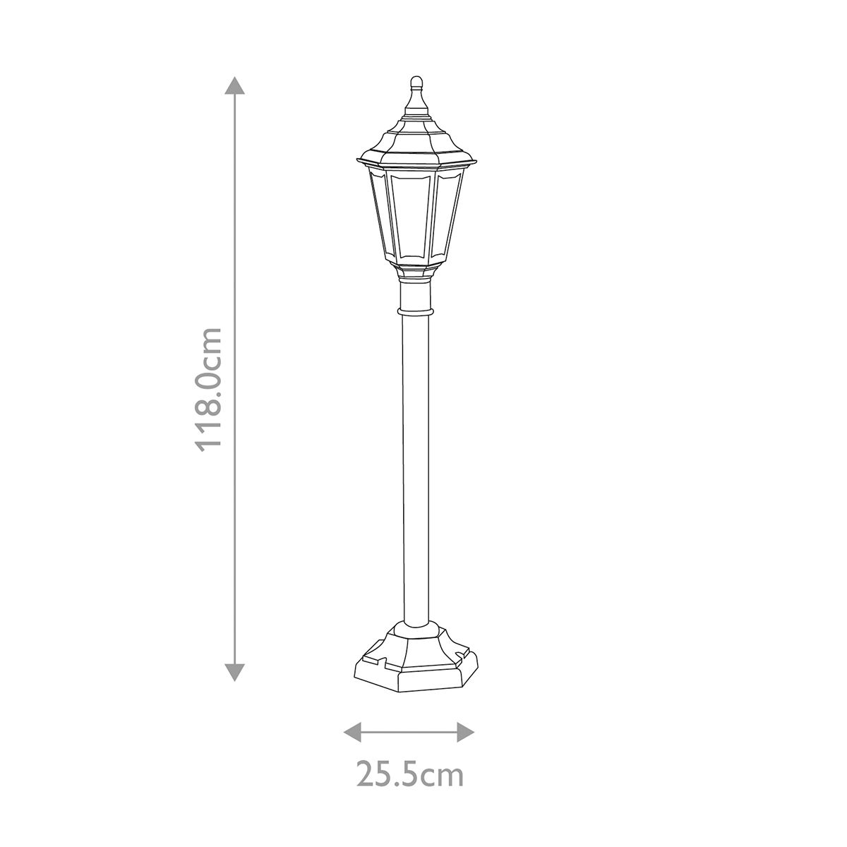 Elstead Lighting Kinsale 1 Light Pillar Lantern – SKU KINSALE-PILLAR