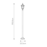 Elstead Lighting Kinsale 1 Light Lamp Post – SKU KINSALE-POST