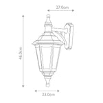 Elstead Lighting Kinsale 1 Light Wall Lantern – SKU KINSALE-WALL
