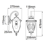 Kichler Outdoor Wall Light from the Admirals Cove range. Admirals Cove 1 Light Medium Wall Lantern – SKU KL-ADMIRALS-COVE-M