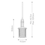 Kichler Pendant from the Ahrendale range. Ahrendale 1 Light Mini Pendant – SKU KL-AHRENDALE-MP