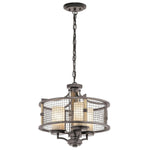 Kichler Chandelier from the Ahrendale range. Ahrendale 3 Light Duo-Mount Chandelier – SKU KL-AHRENDALE3