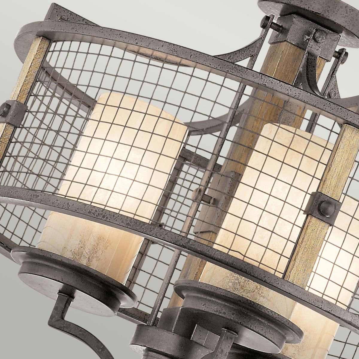 Kichler Chandelier from the Ahrendale range. Ahrendale 3 Light Duo-Mount Chandelier Product Code = KL-AHRENDALE3