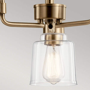 Kichler Chandelier from the Aivian range. Aivian 3 Light Chandelier Product Code = KL-AIVIAN3-WBR