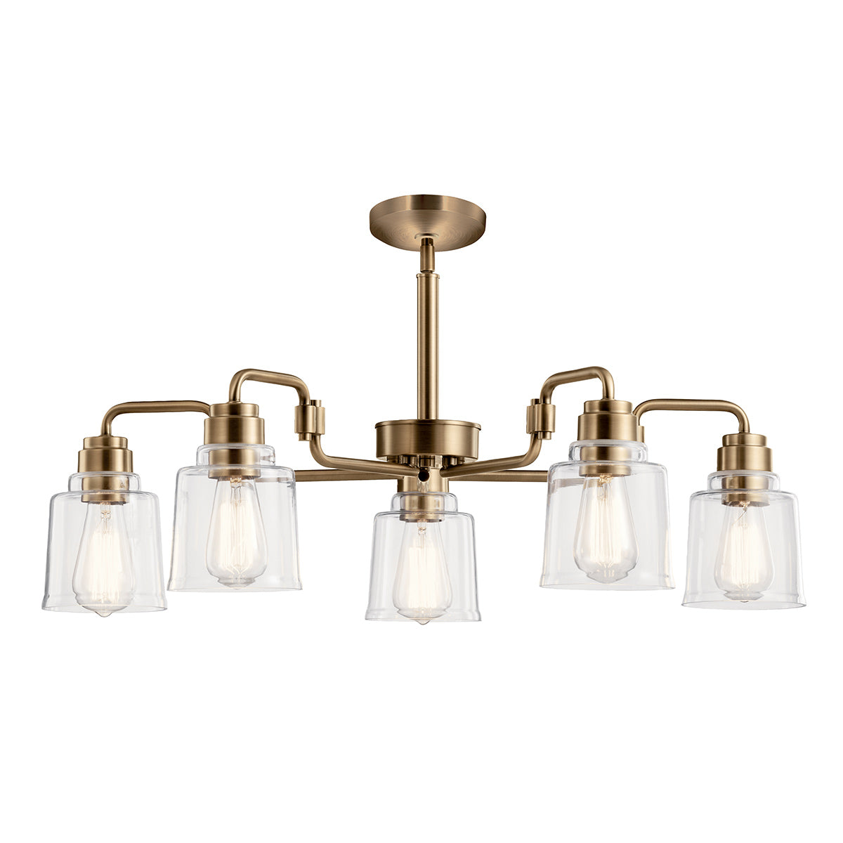 Kichler Chandelier from the Aivian range. Aivian 5 Light Chandelier Product Code = KL-AIVIAN5-WBR