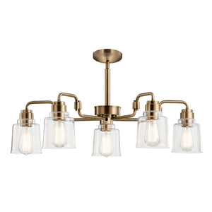 Kichler Chandelier from the Aivian range. Aivian 5 Light Chandelier Product Code = KL-AIVIAN5-WBR