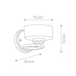 Kichler Wall Light from the Aleeka range. Aleeka 1 Light Wall Light – SKU KL-ALEEKA1