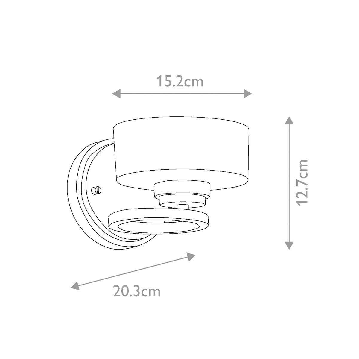 Kichler Wall Light from the Aleeka range. Aleeka 1 Light Wall Light – SKU KL-ALEEKA1