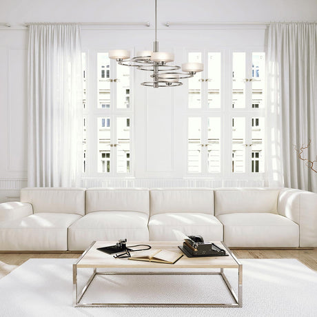 Kichler Chandelier from the Aleeka range. Aleeka 5 Light Chandelier Product Code = KL-ALEEKA5B