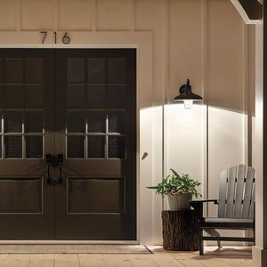 Kichler Outdoor Wall Light from the Allenbury range. Allenbury 1 Light Medium Wall Lantern Product Code = KL-ALLENBURY2-M-BKT