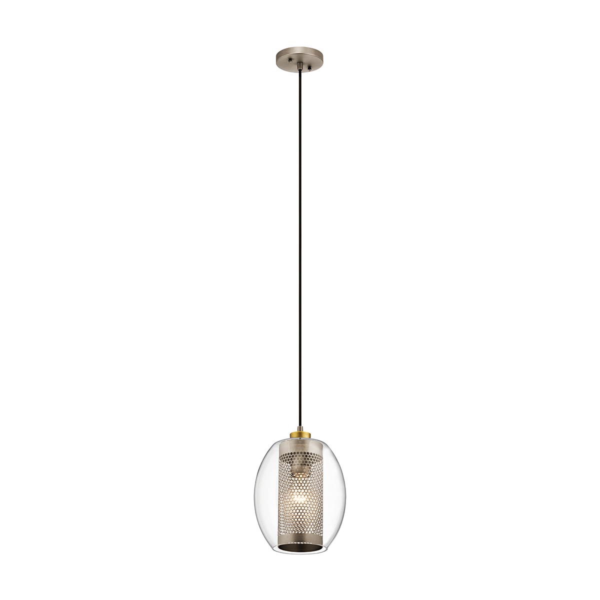 Kichler Pendant from the Asher II range. Asher 1 Light Mini Pendant Product Code = KL-ASHER-MP-AP